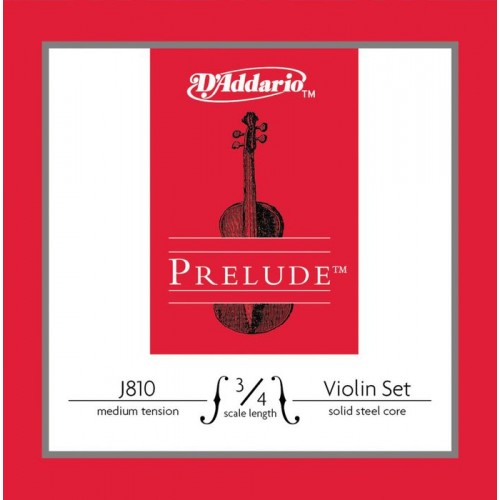 D'Addario J810 Prelude Violin String Set Medium