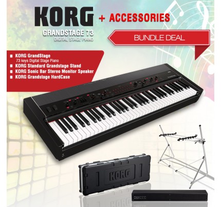 Korg Grandstage 73 Digital Stage Piano + ACCESORIES BUNDLE